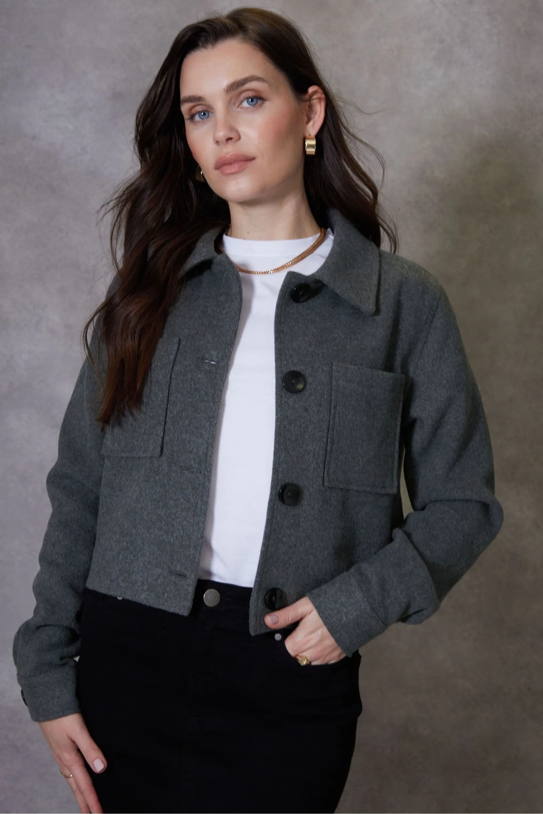 Threadbare - Giacca stile camicia Corto spazzolata