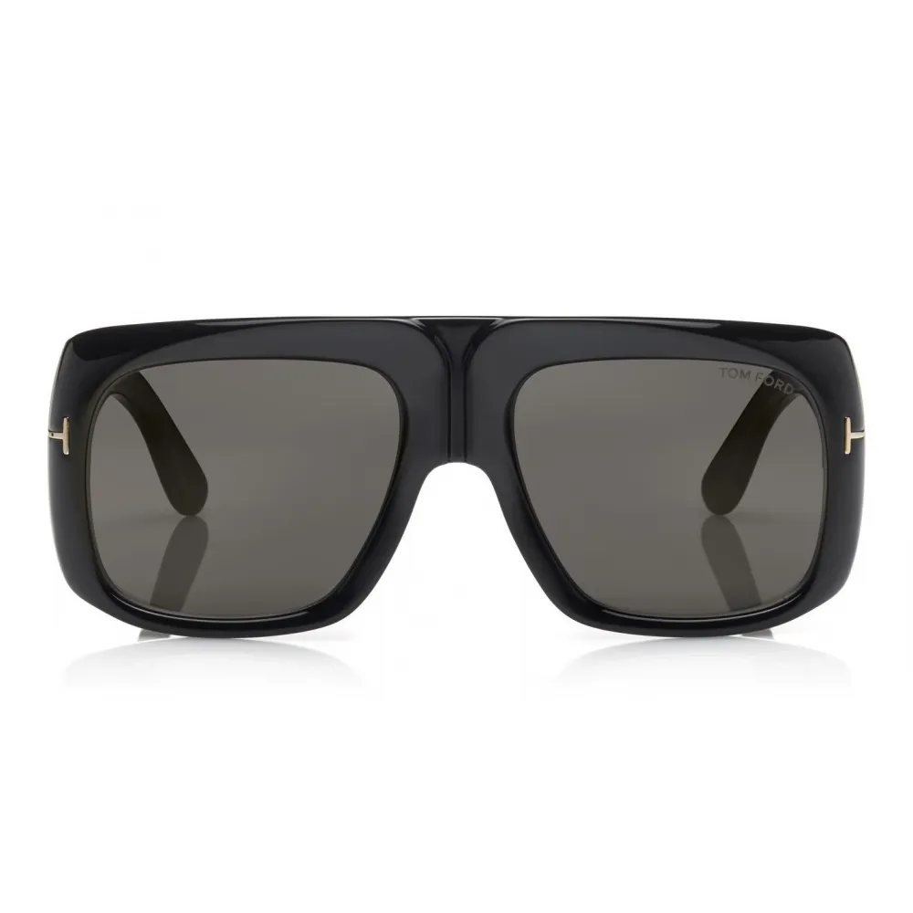 Tom Ford - Gino Sunglasses - Occhiali da Sole Quadrati in Acetato - FT0733 - Nero - Tom Ford Eyewear