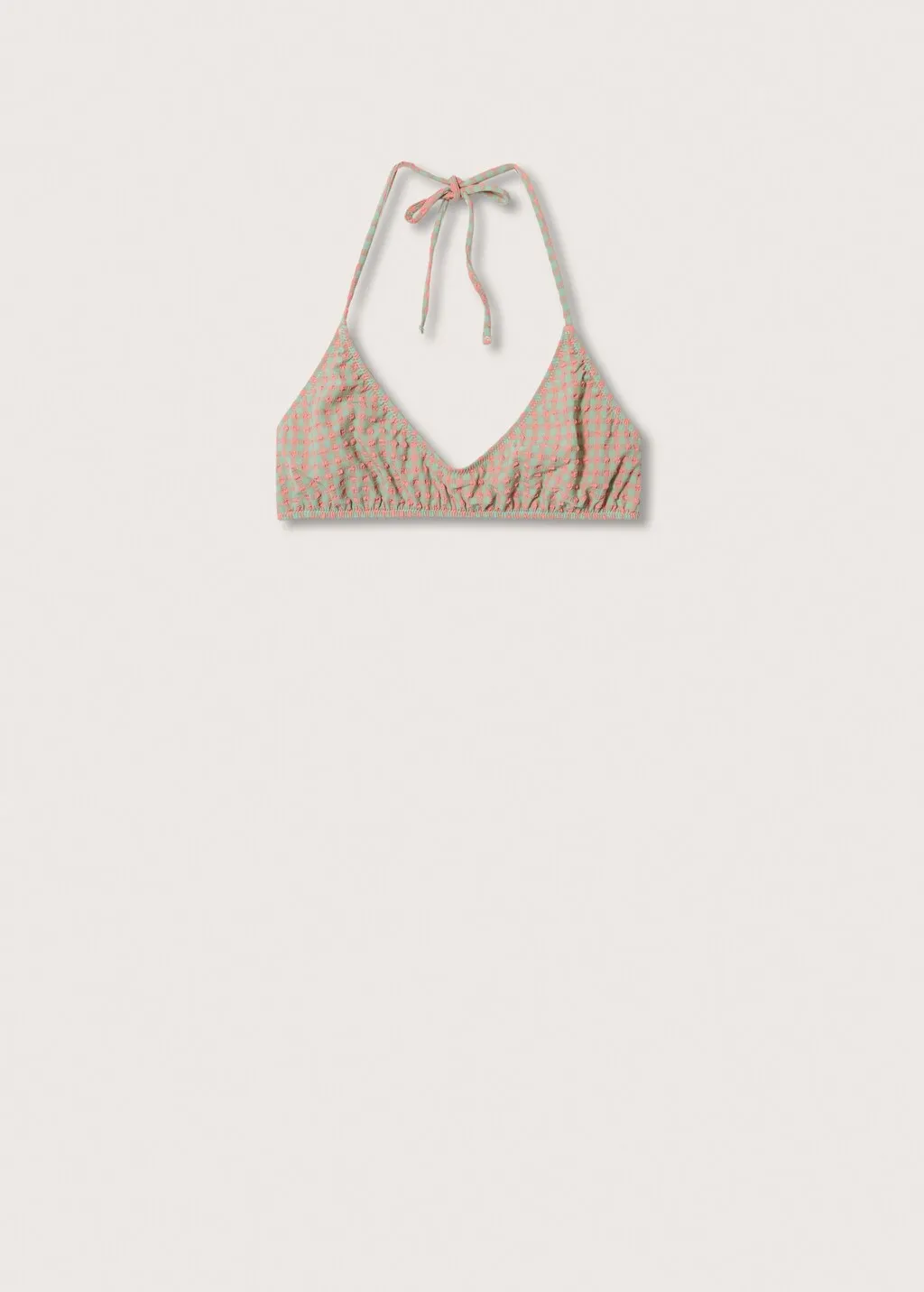 Top bikini quadri