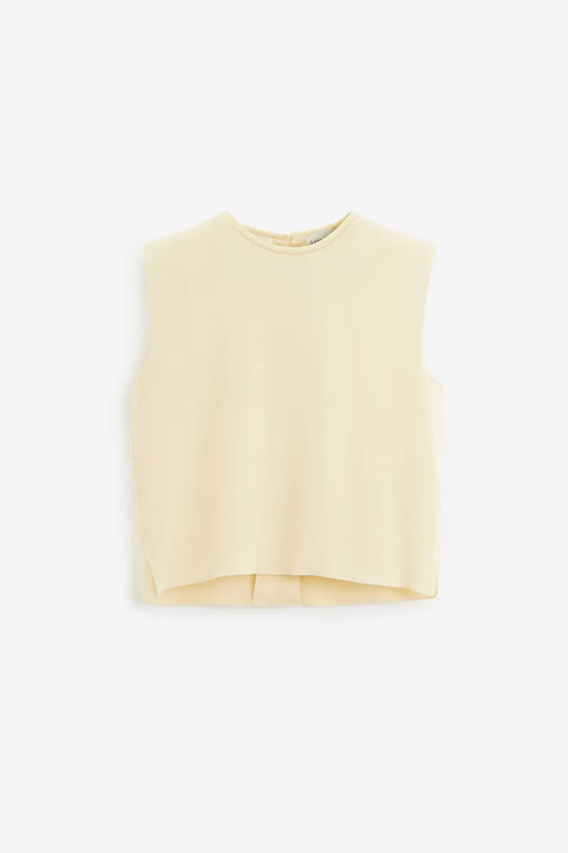 Topwear in viscosa panna
