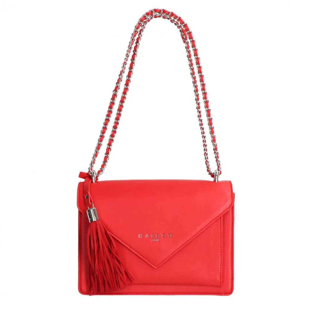 Tracolla ecopelle GBADP4055 Rosso