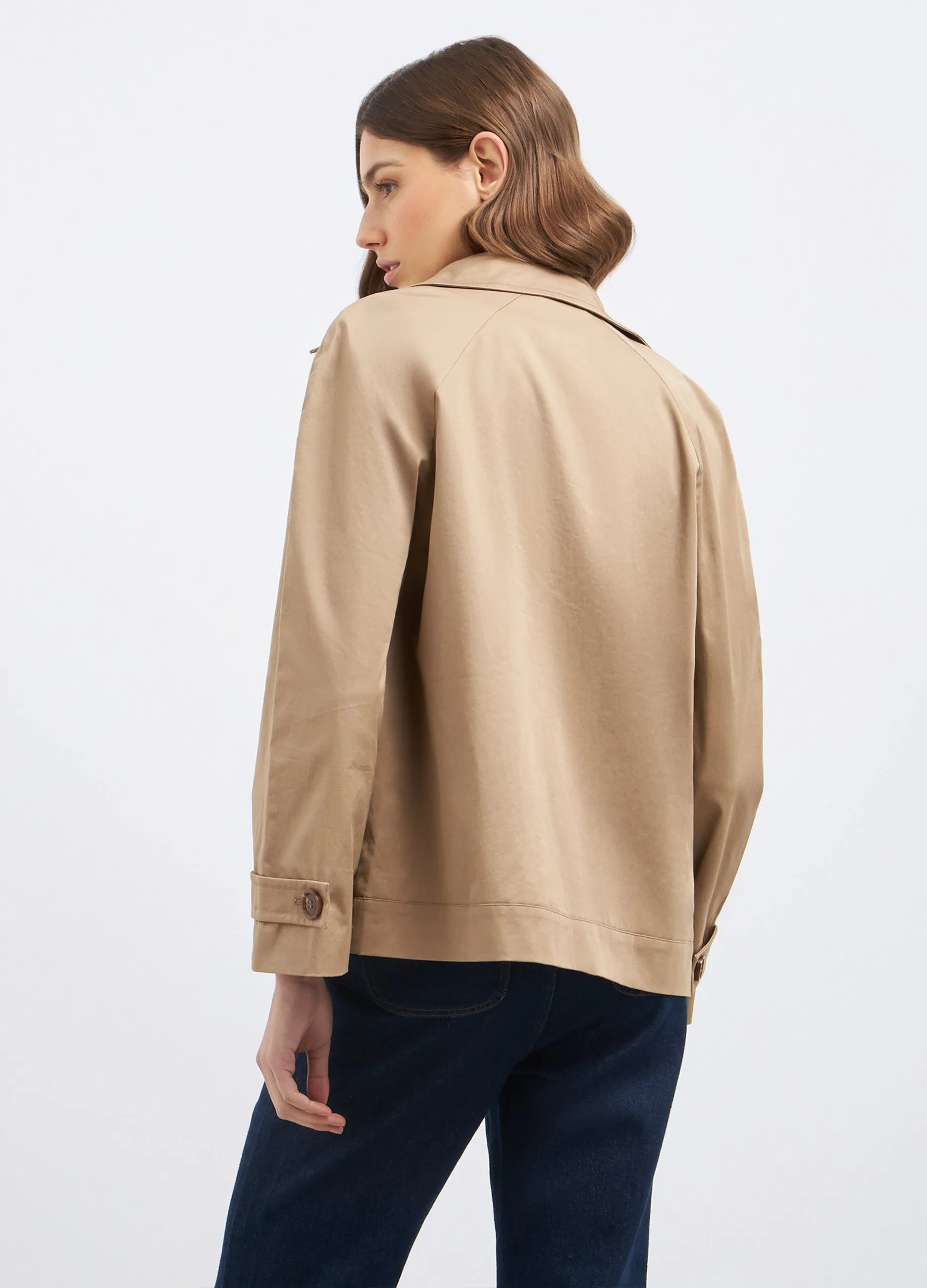Trench corto in doppiopetto donna