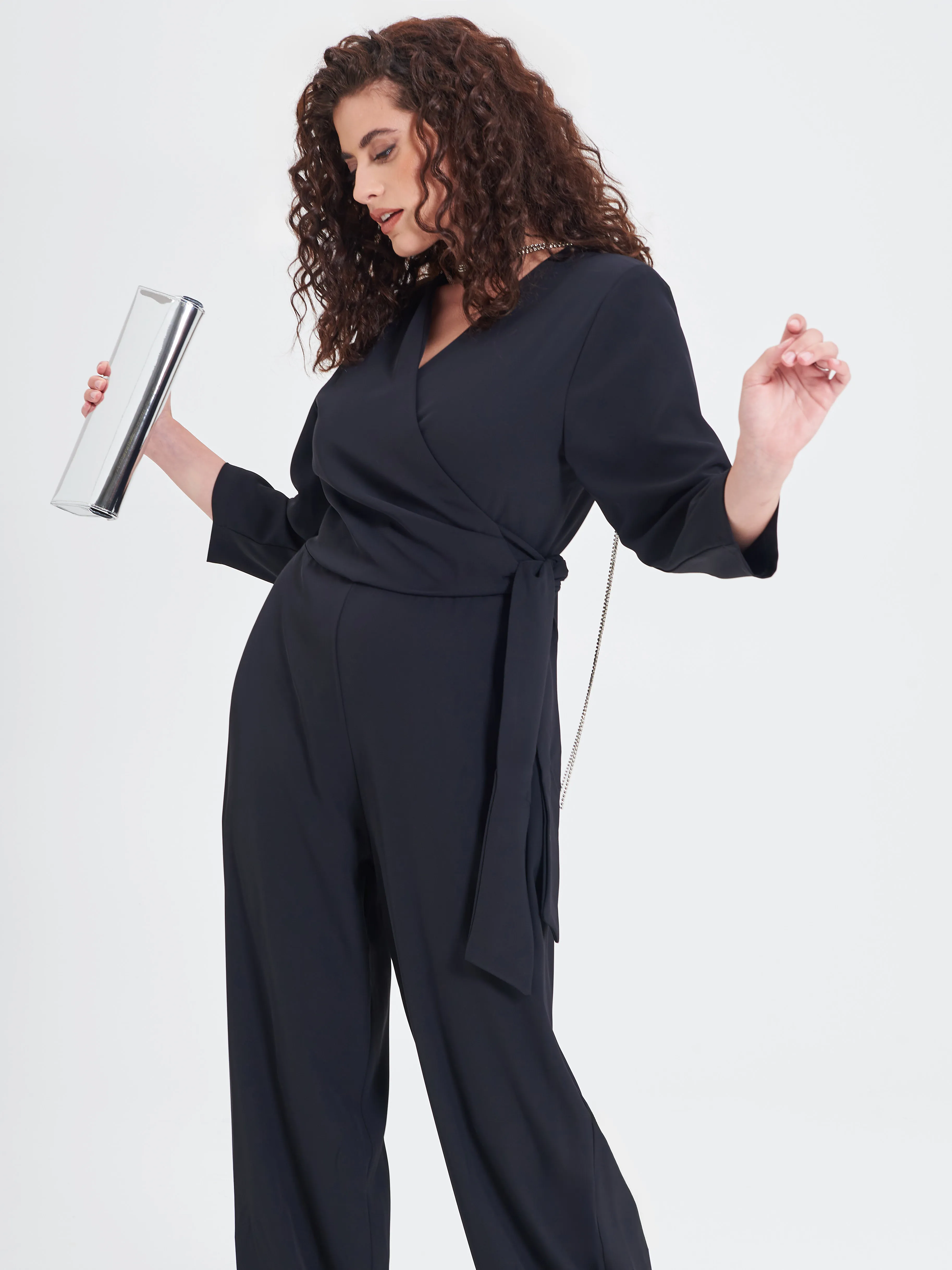      Tuta Curvy Fiocco Nera     