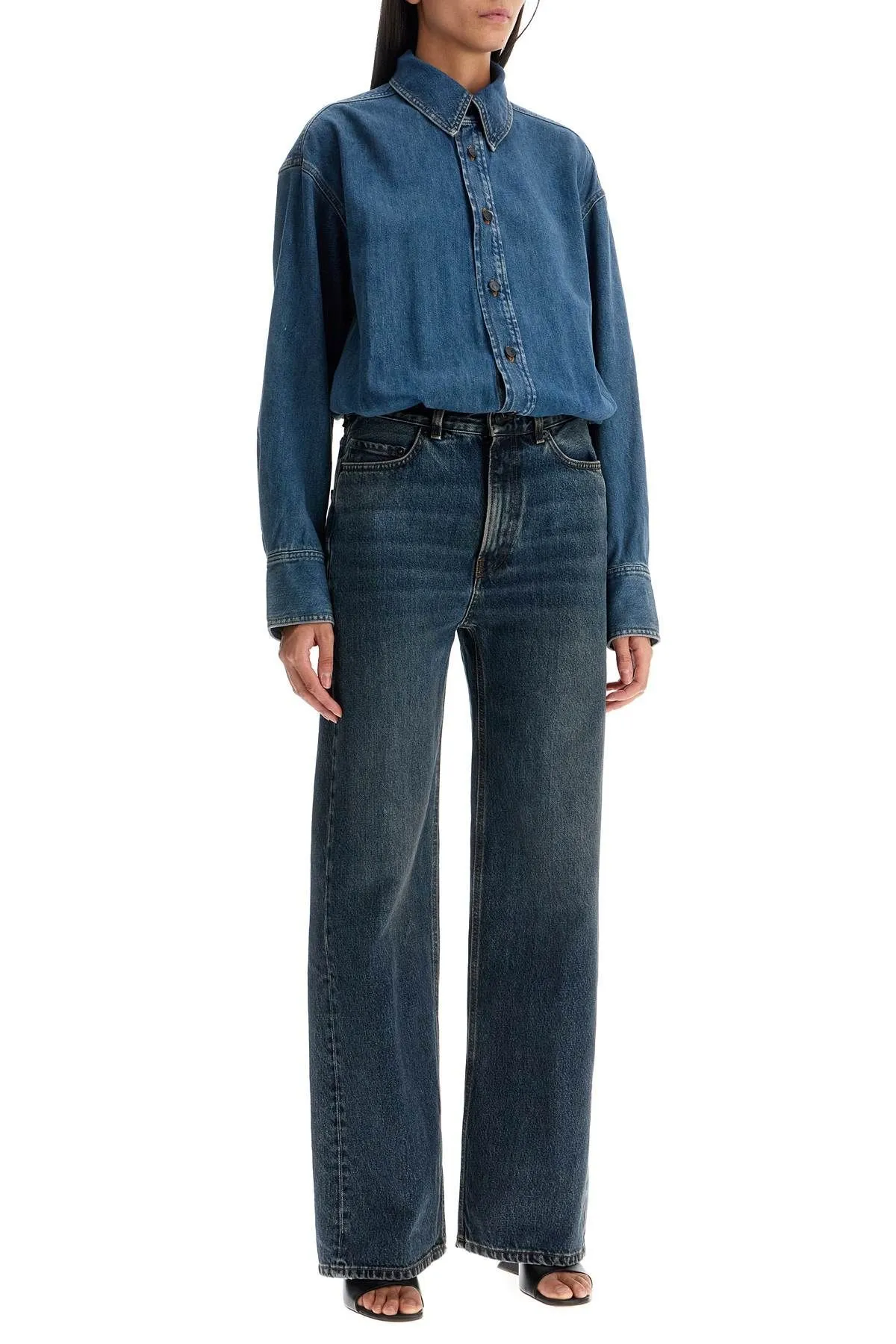 Tuta intera in denim Tessie