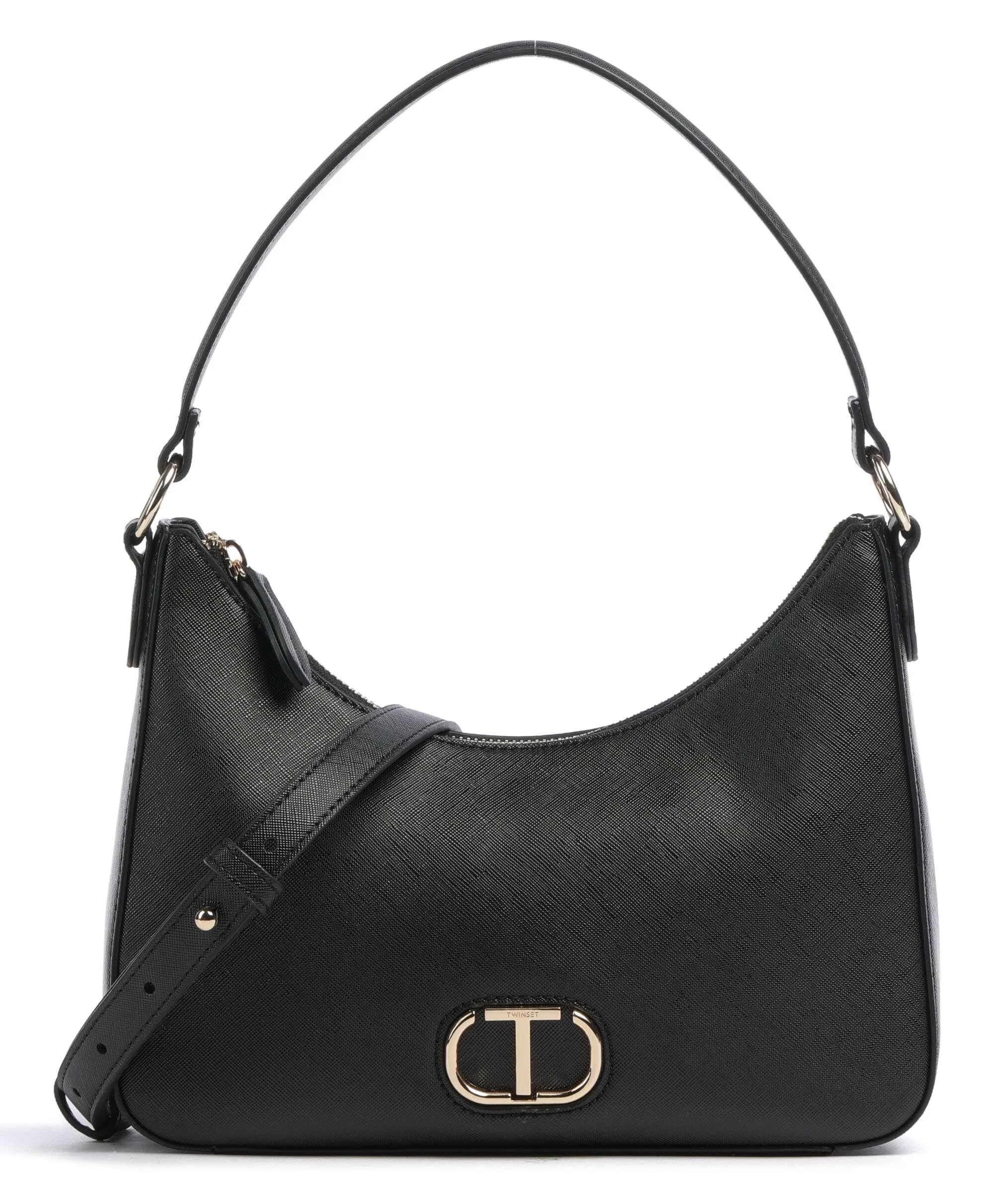  Twinset Saffiano Borsa hobo pelle sintetica nero  