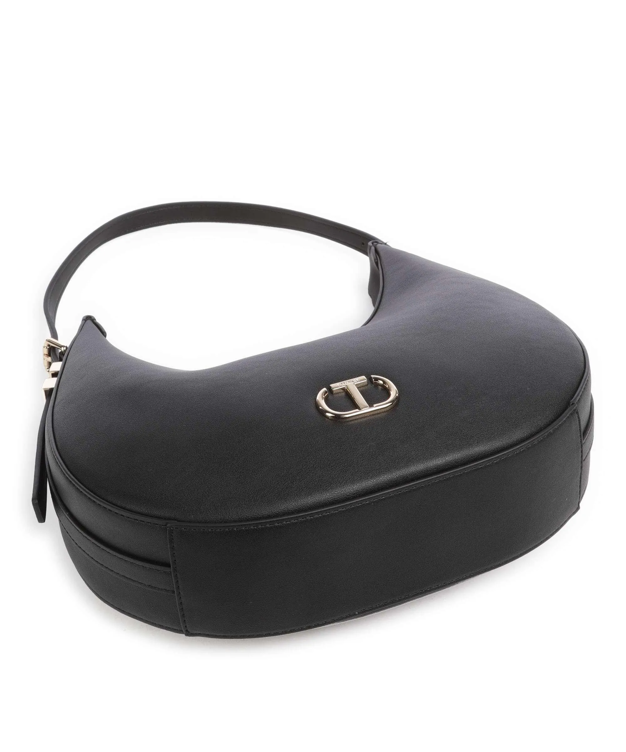  Twinset Smooth 2.0 Borsa hobo pelle sintetica nero  