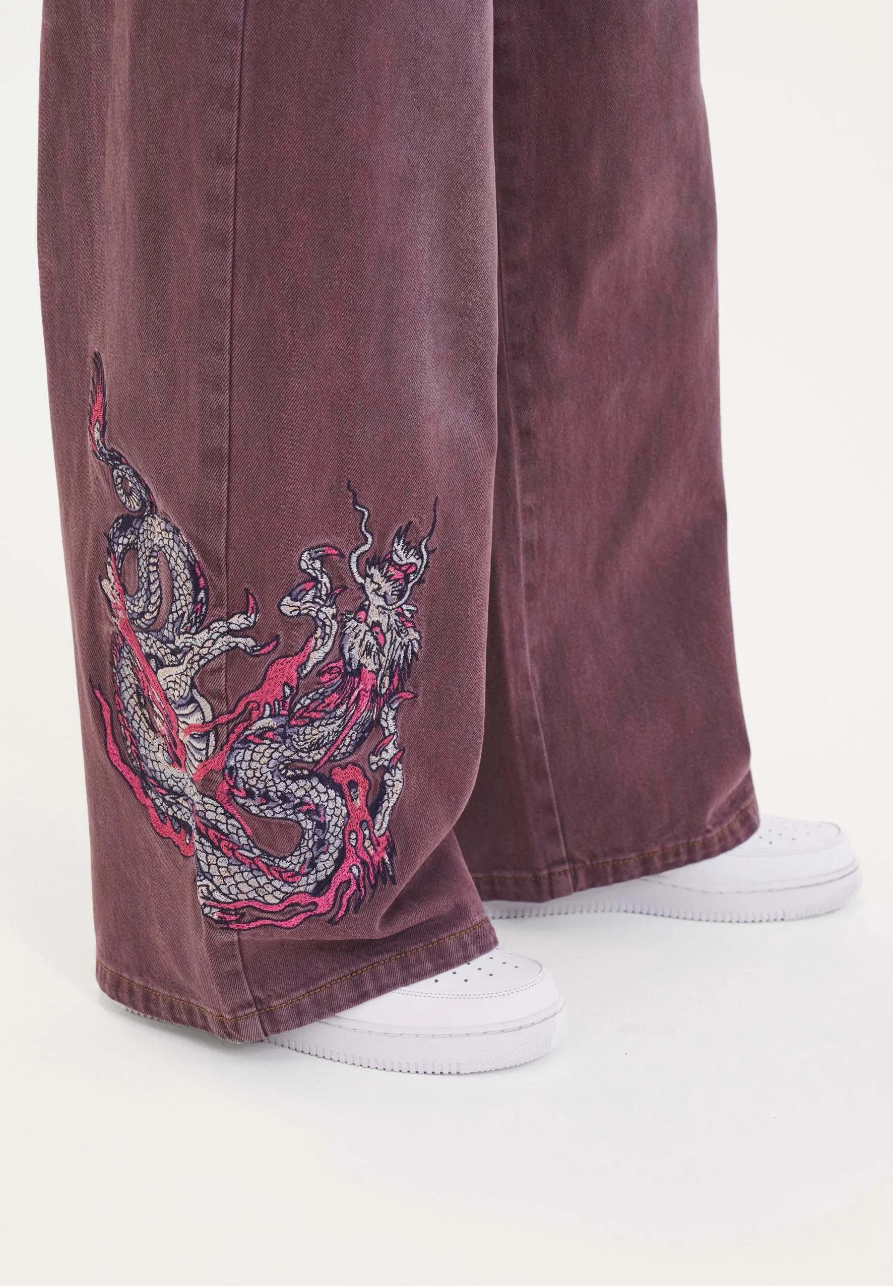 TWISTED DRAGON XTRA OVERSIZED - Jeans a zampa