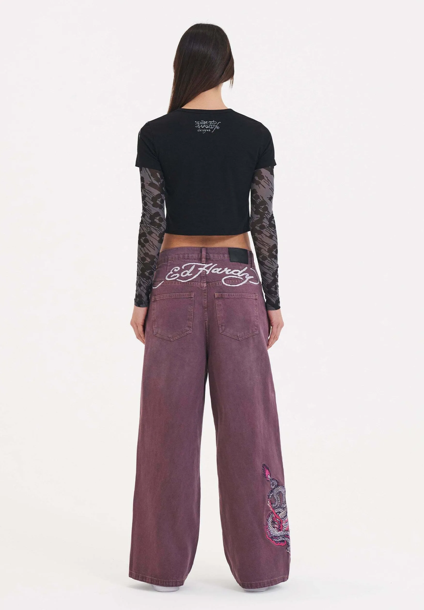 TWISTED DRAGON XTRA OVERSIZED - Jeans a zampa