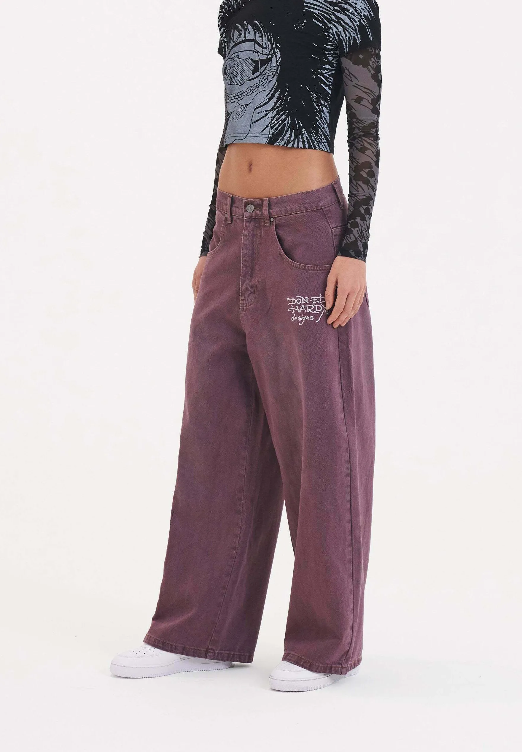 TWISTED DRAGON XTRA OVERSIZED - Jeans a zampa