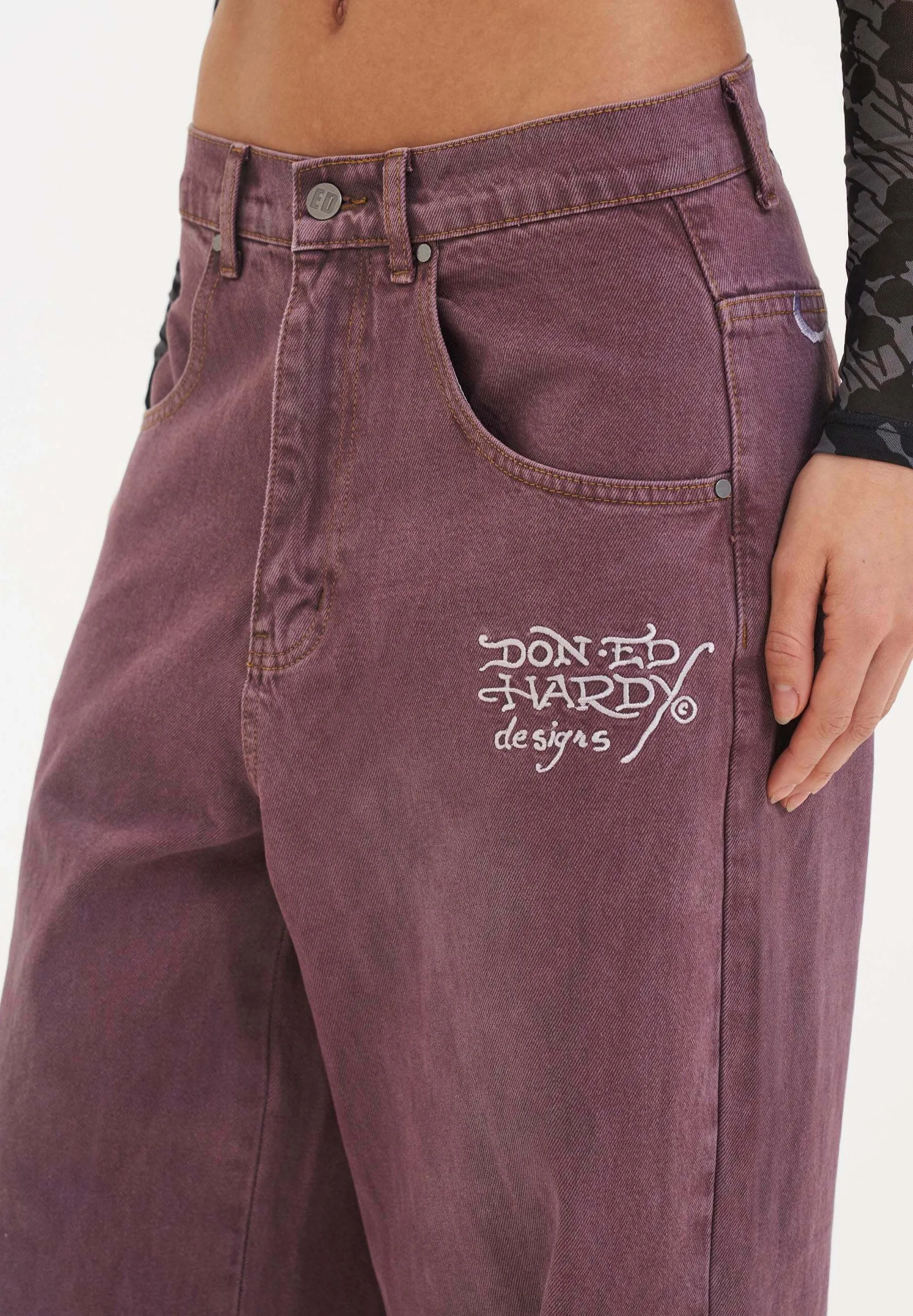 TWISTED DRAGON XTRA OVERSIZED - Jeans a zampa