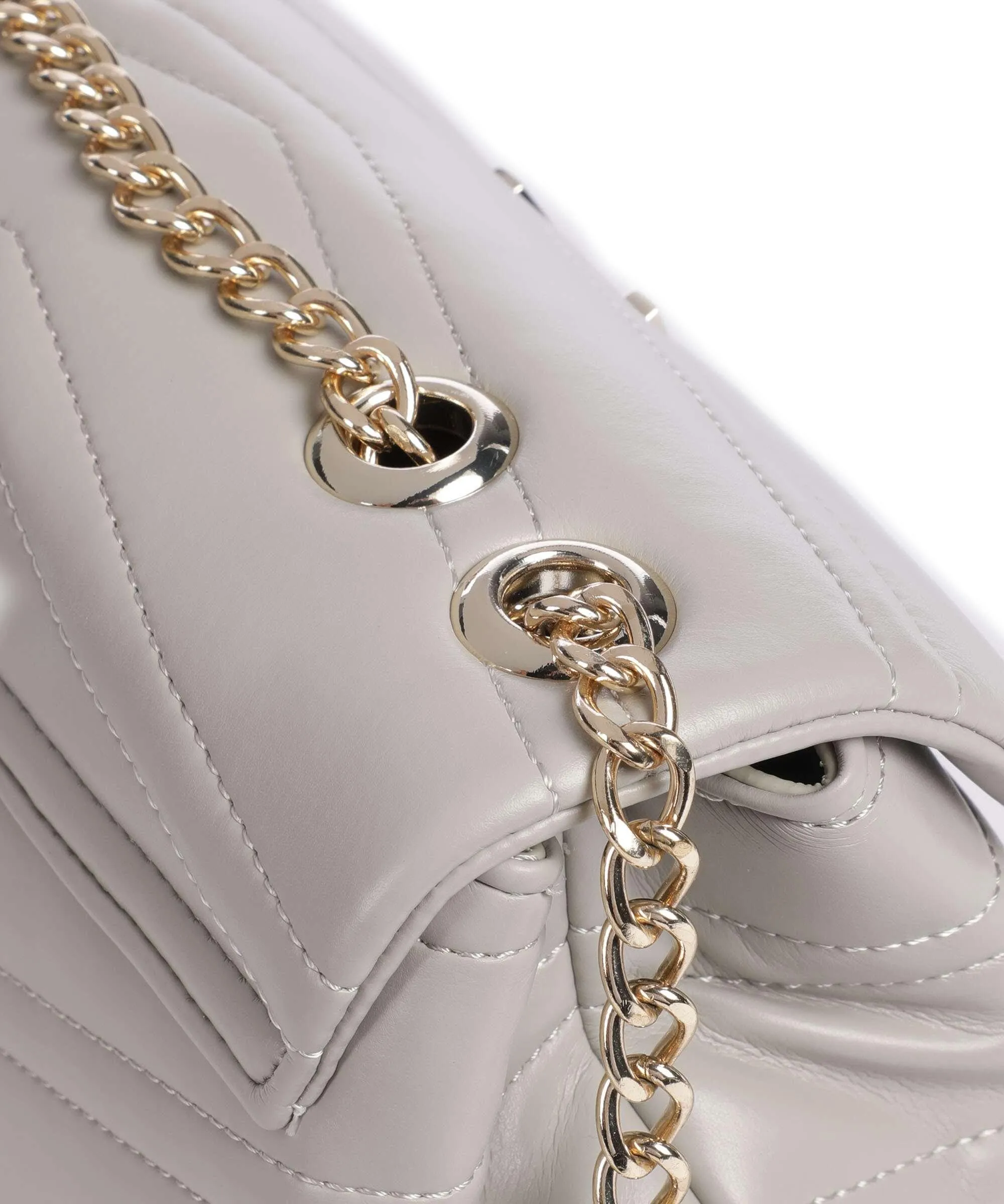  Valentino Bags Privilege Borsa a spalla pelle sintetica grigio chiaro  