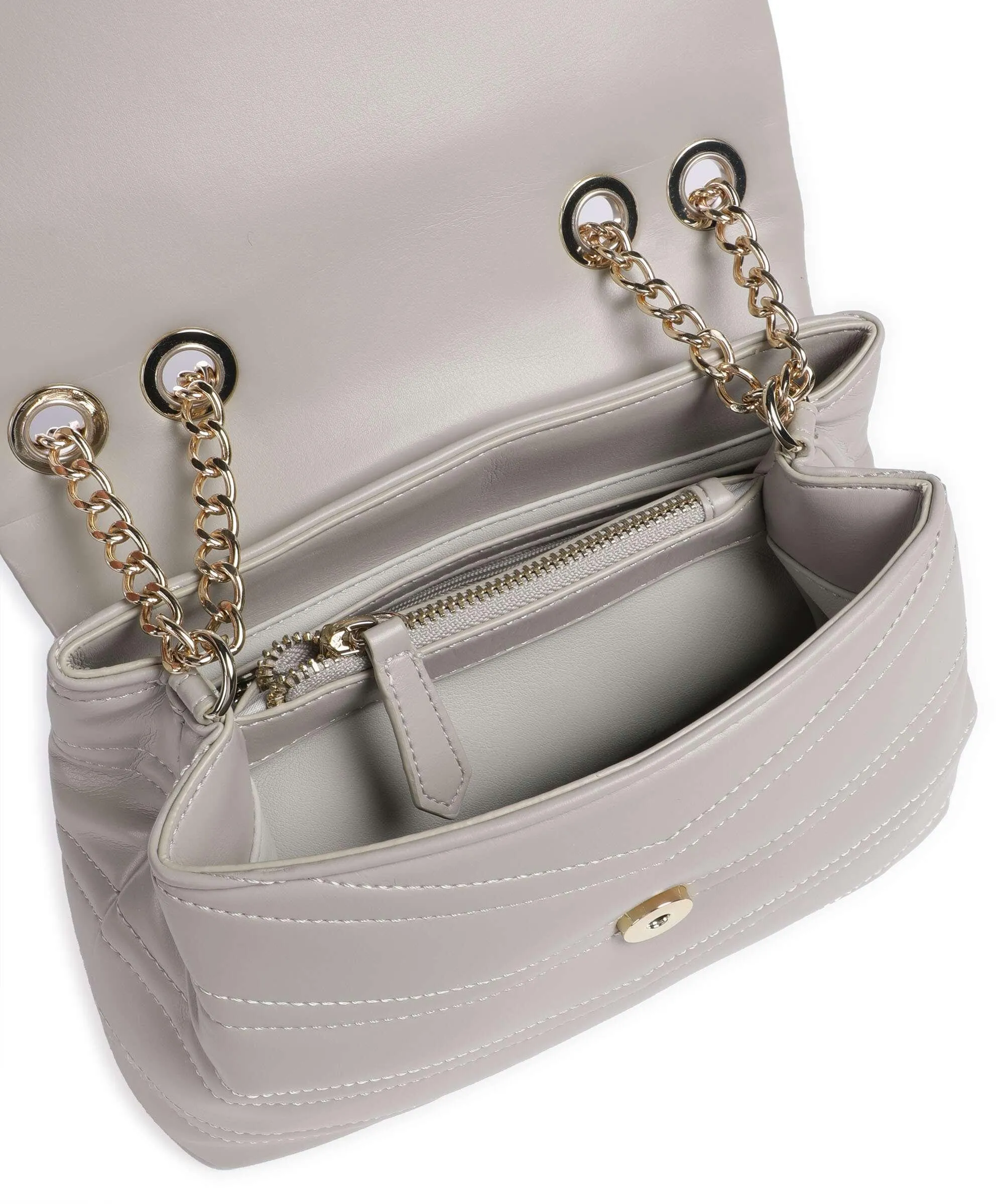  Valentino Bags Privilege Borsa a spalla pelle sintetica grigio chiaro  