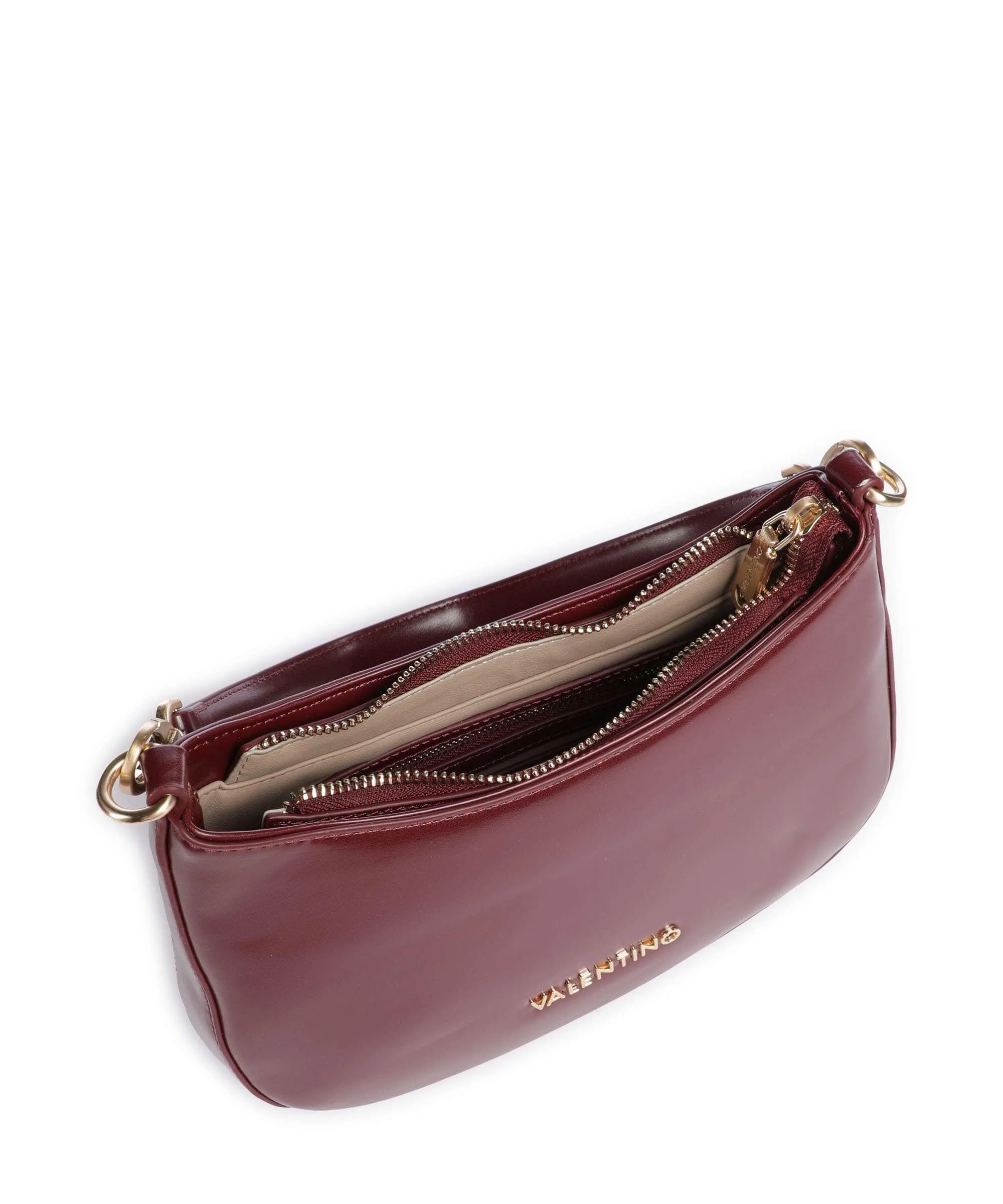  Valentino Bags Type Re Borsa a spalla pelle sintetica rosso scuro  