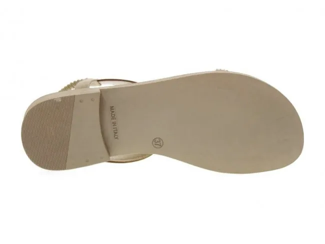 VALLEVERDE SCARPE SANDALI DONNA ESTATE 55401 C  T-BAR CUOIO