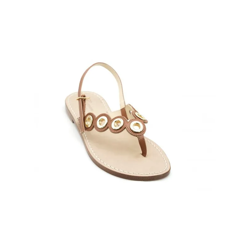 Vanità - sandali con borchie oro