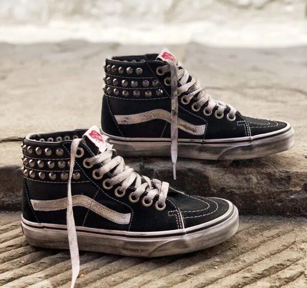 Vans Sk8 Hi Platform Stivaletto Alte Para Effetto Vintage