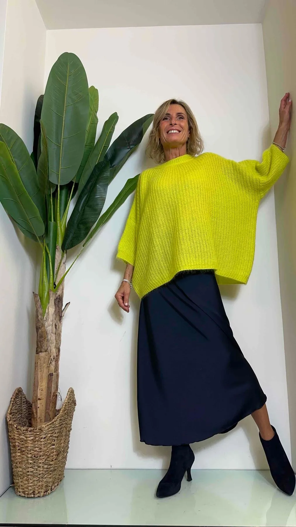 VICOLO - 55197R - PULL MOHAIR OVER MANICA 3/4