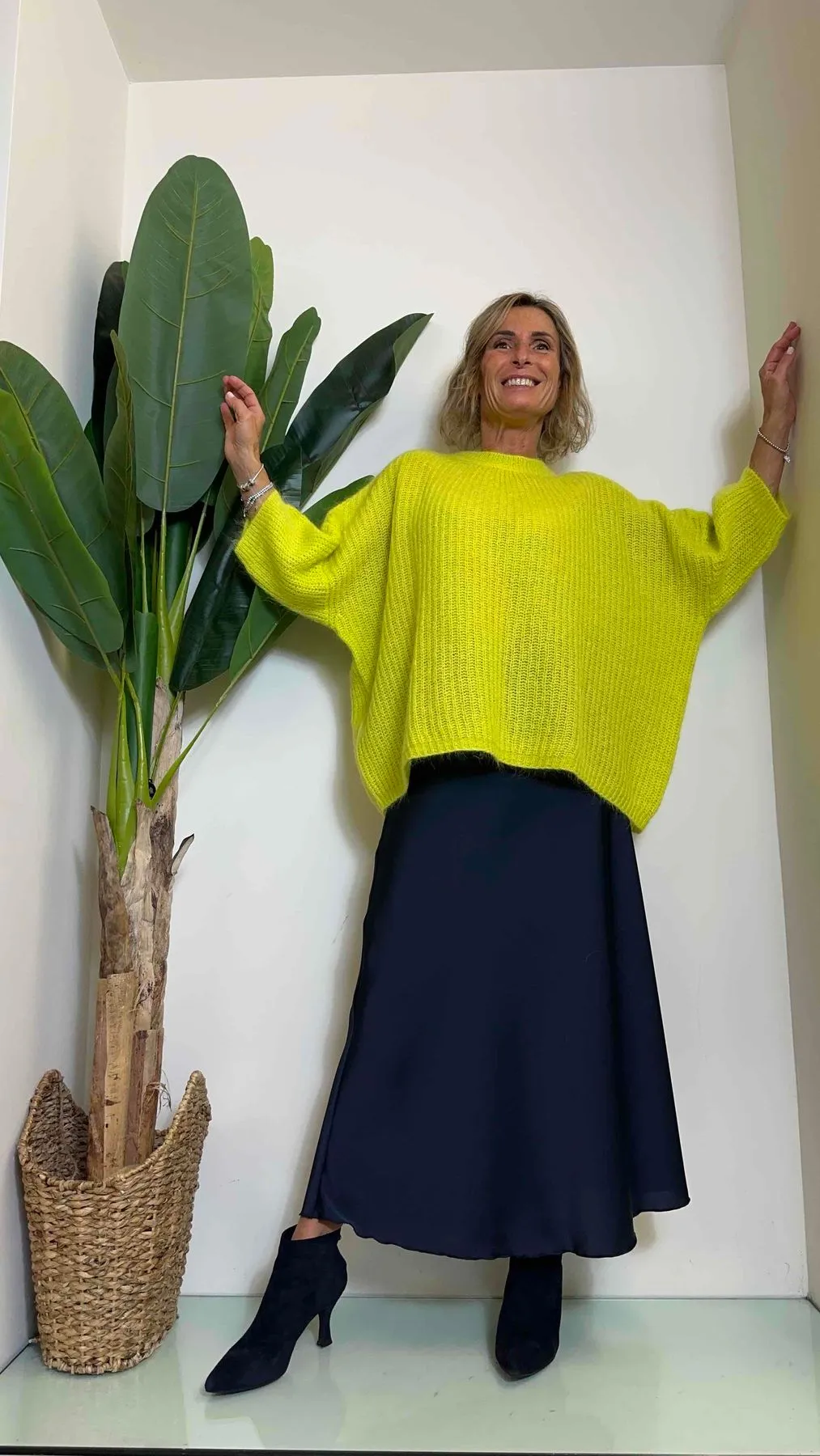 VICOLO - 55197R - PULL MOHAIR OVER MANICA 3/4