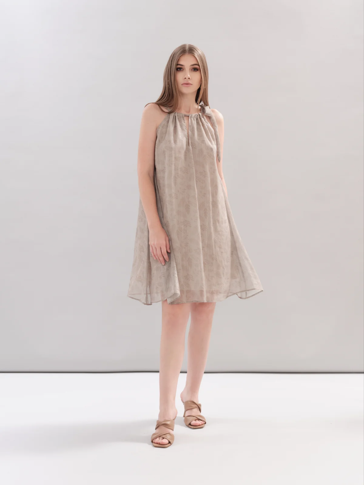 White Wise | ABITO CORTO IN GEORGETTE FANTASIA – WW29508