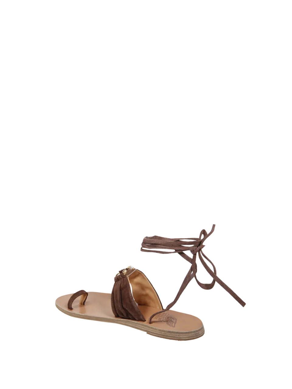 WOMAN ANCIENT GREEK BROWN CROSTA KERASIA SANDAL